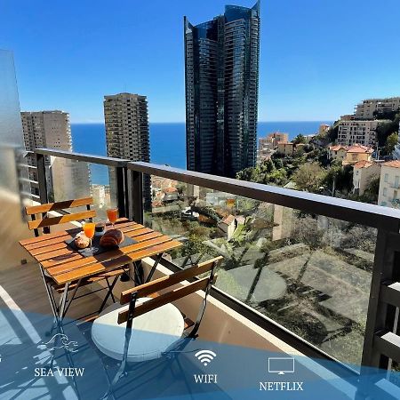 New Studio, Piscine Et Vue Mer • Proche De Monaco Beausoleil Exteriör bild