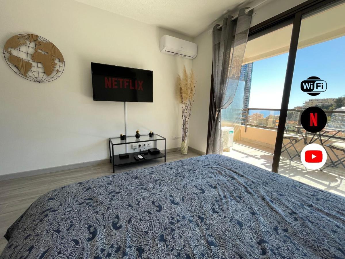 New Studio, Piscine Et Vue Mer • Proche De Monaco Beausoleil Exteriör bild