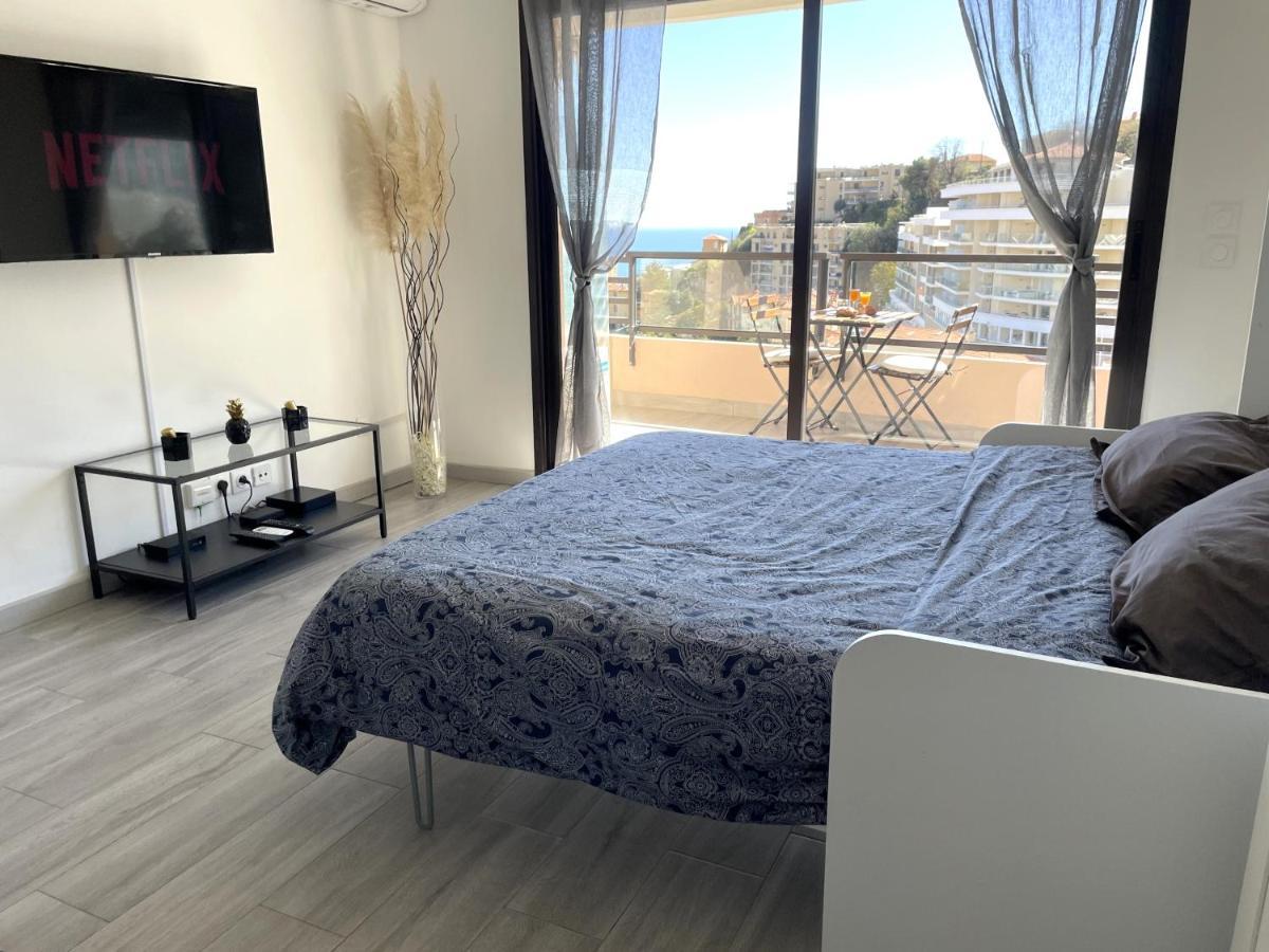 New Studio, Piscine Et Vue Mer • Proche De Monaco Beausoleil Exteriör bild
