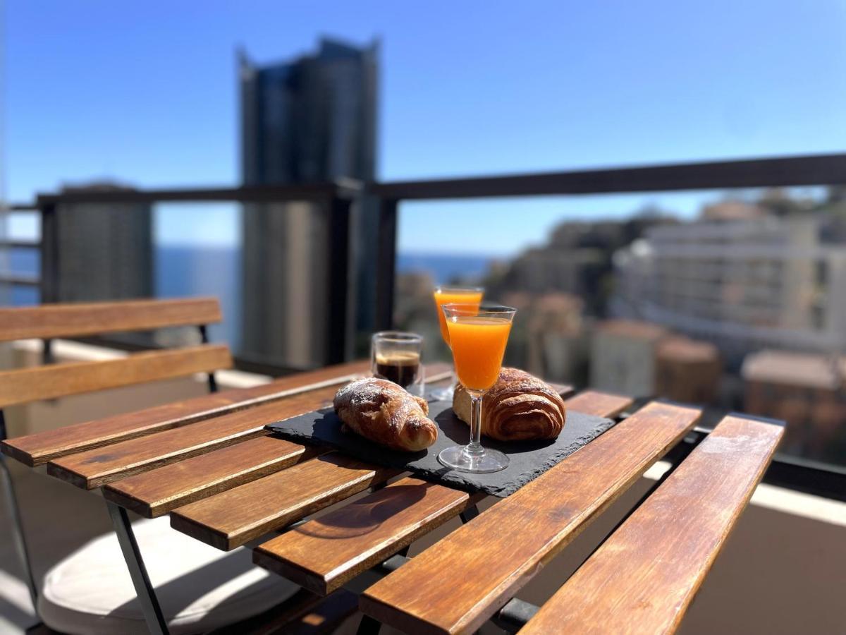 New Studio, Piscine Et Vue Mer • Proche De Monaco Beausoleil Exteriör bild
