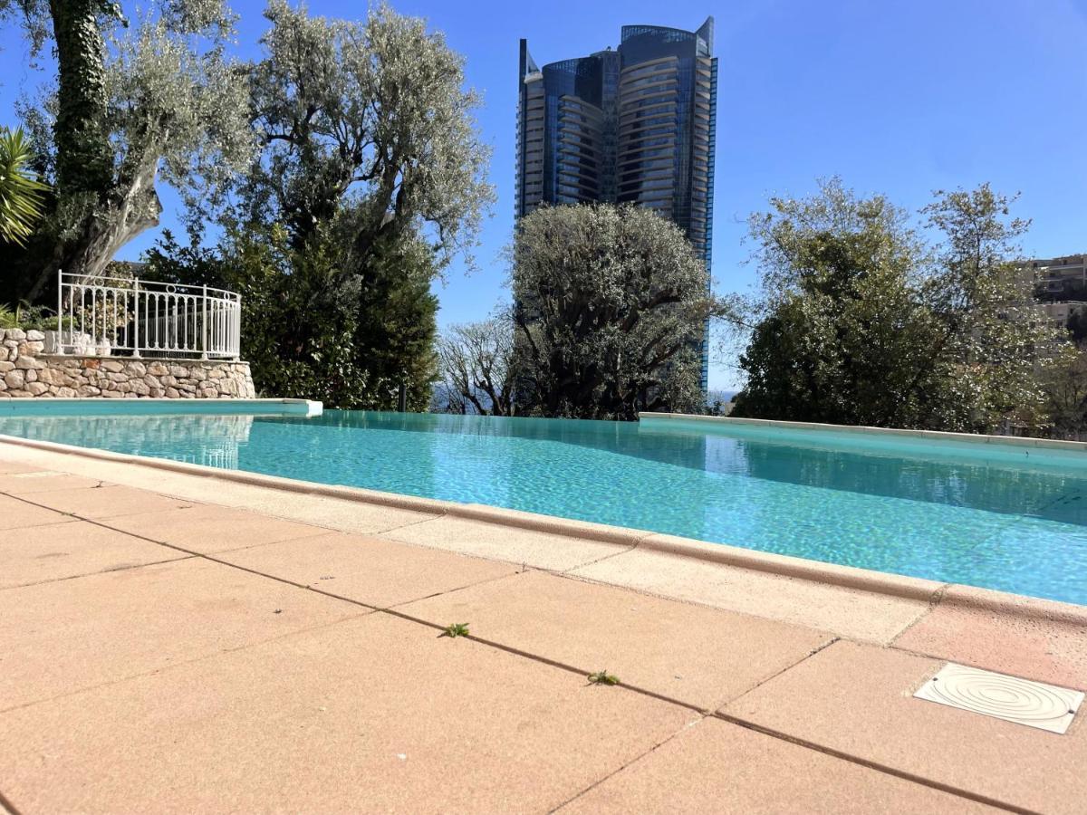 New Studio, Piscine Et Vue Mer • Proche De Monaco Beausoleil Exteriör bild